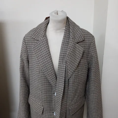 HUSH ESMAE CHECKED BLAZER SIZE 10