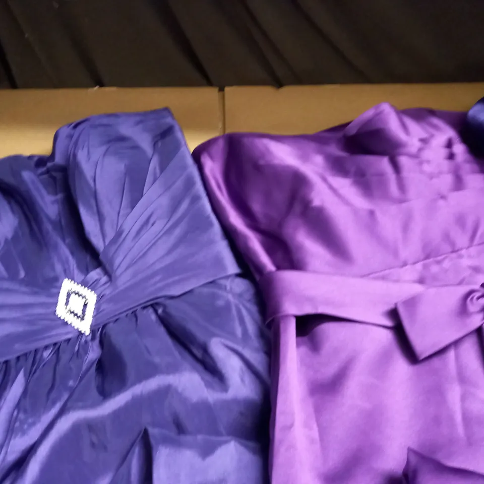 LOT OF 3 PURPLE OCCASION DRESSES - SIZES 12/14/18