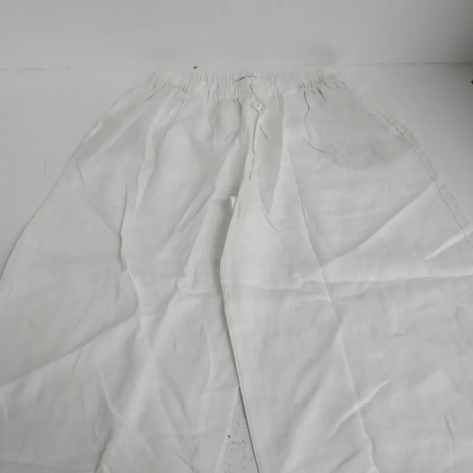 ZARA WHITE WOMEN'S TROUSERS - EU L / US L