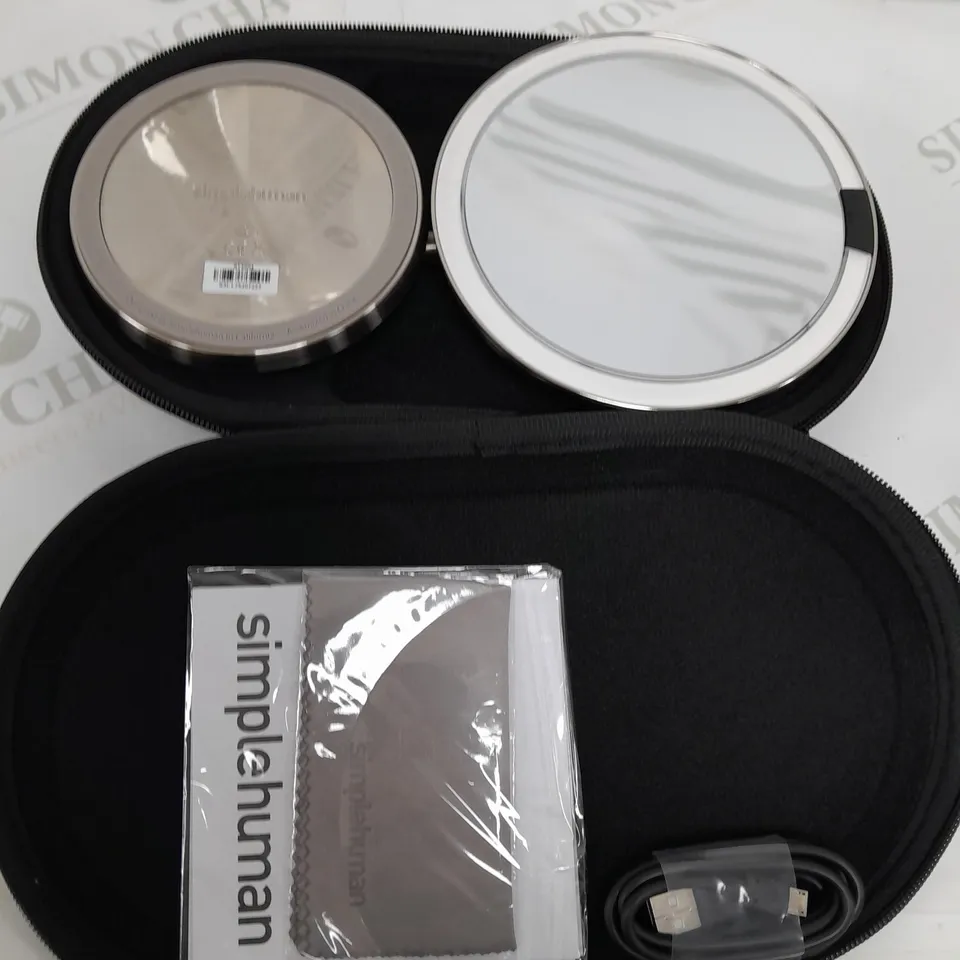 BOXED SIMPLEHUMAN SENSOR MIRROR FOLD BRUSHED 10X MAG