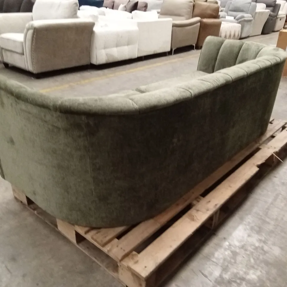 GUILD 3 SEATER FABRIC SOFA - OLIVE RRP £699