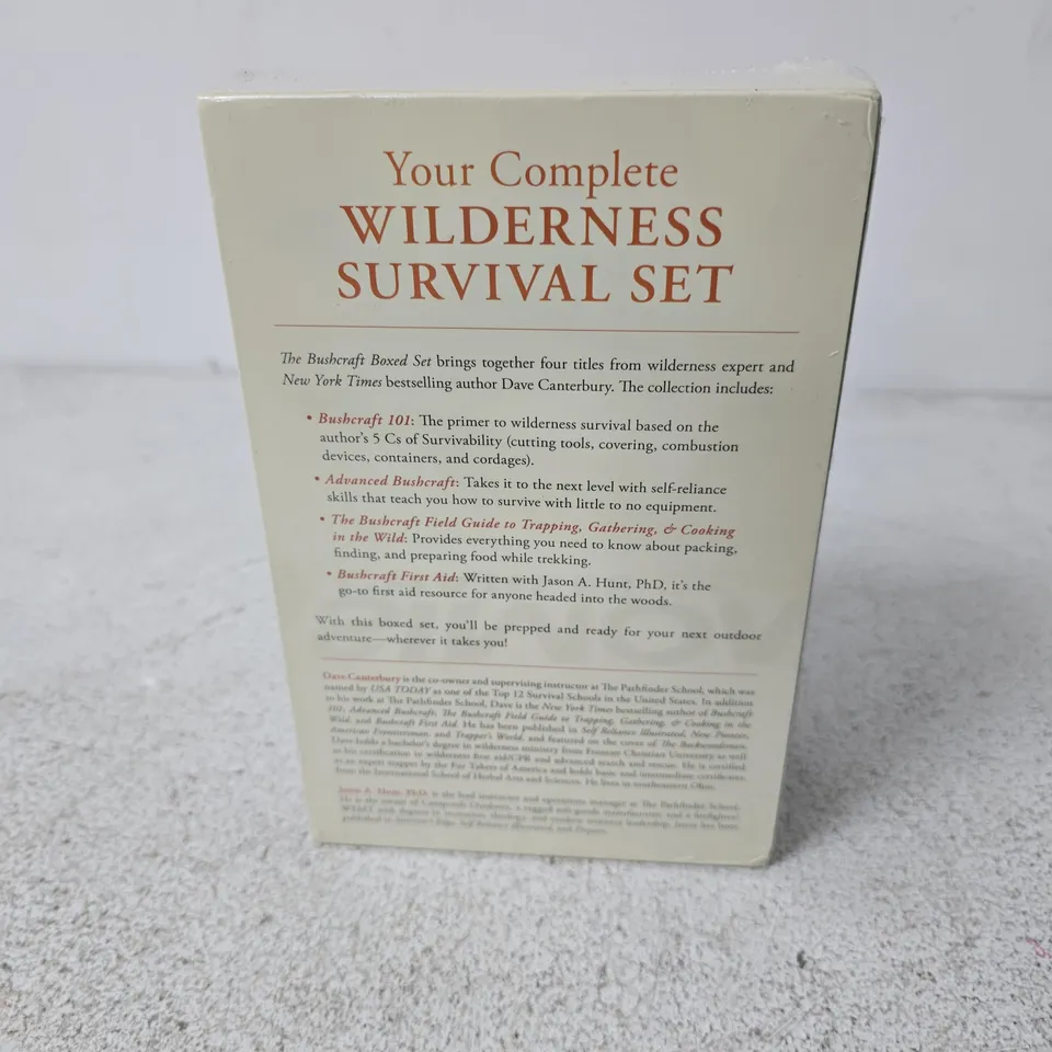 BUSHCRAFT BOXED SET BY DAVE CANTERBURY – 4-BOOK WILDERNESS SURVIVAL GUIDES