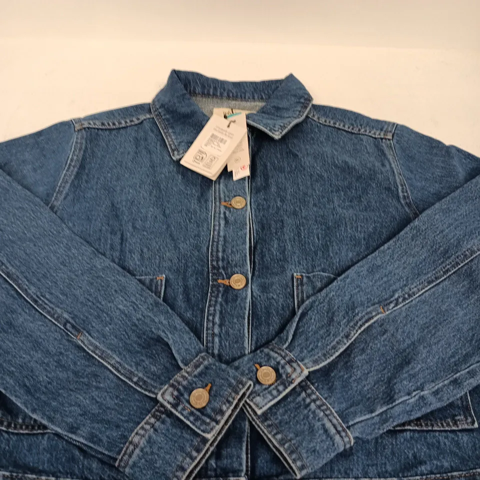 NOBODYS CHILD BLUE DENIM BOXY JACKET – UK 10