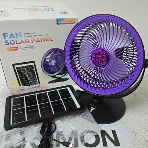BOXED SOLAR CHARGING FAN