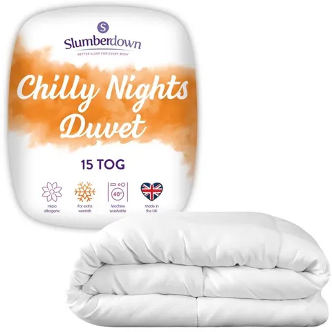 BOXED SLUMBERDOWN CHILLY NIGHTS 15.7 TOG KINGSIZE DUVET