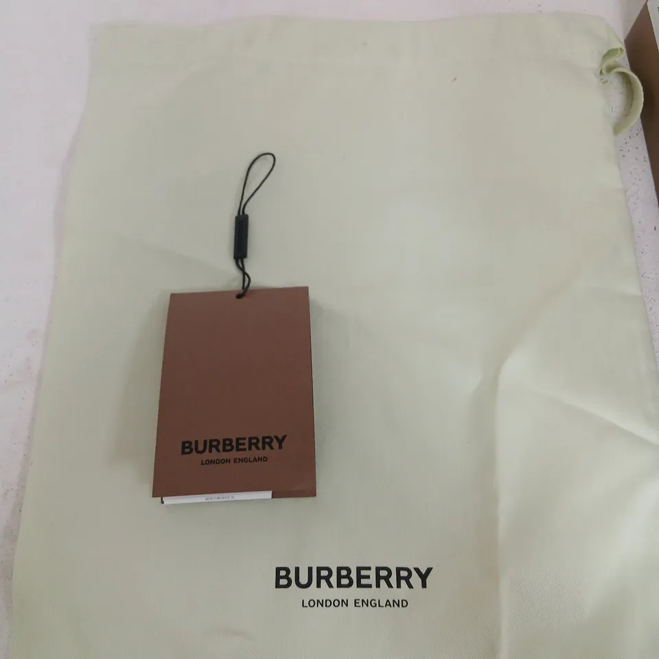BOXED BURBERRY AMBER BROWN 105MM PUMP HEELS, UK 3.5 (WOMEN)