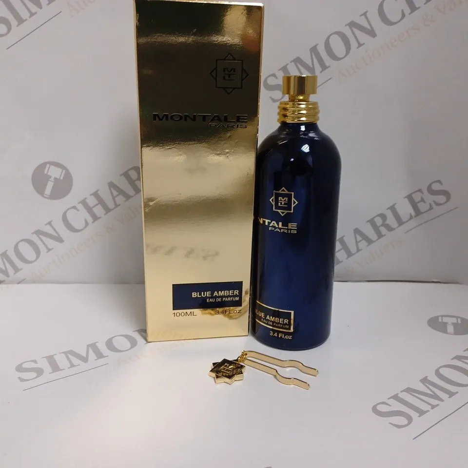 BOXED MONTALE PARIS BLUE AMBER EAU DE PARFUM SPRAY - 100ML 