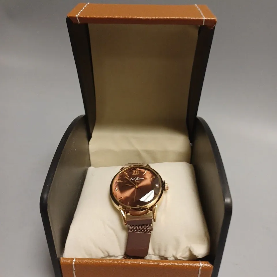 LADIES LA BANUS WATCH – QUARTZ MOVEMENT – METAL STRAP WITH MAGNETIC CLASP