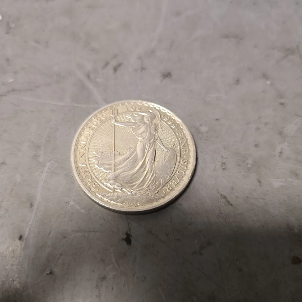 BRITANNIA 1 OZ BRITANNIA COIN 999. FINE SILVER COIN
