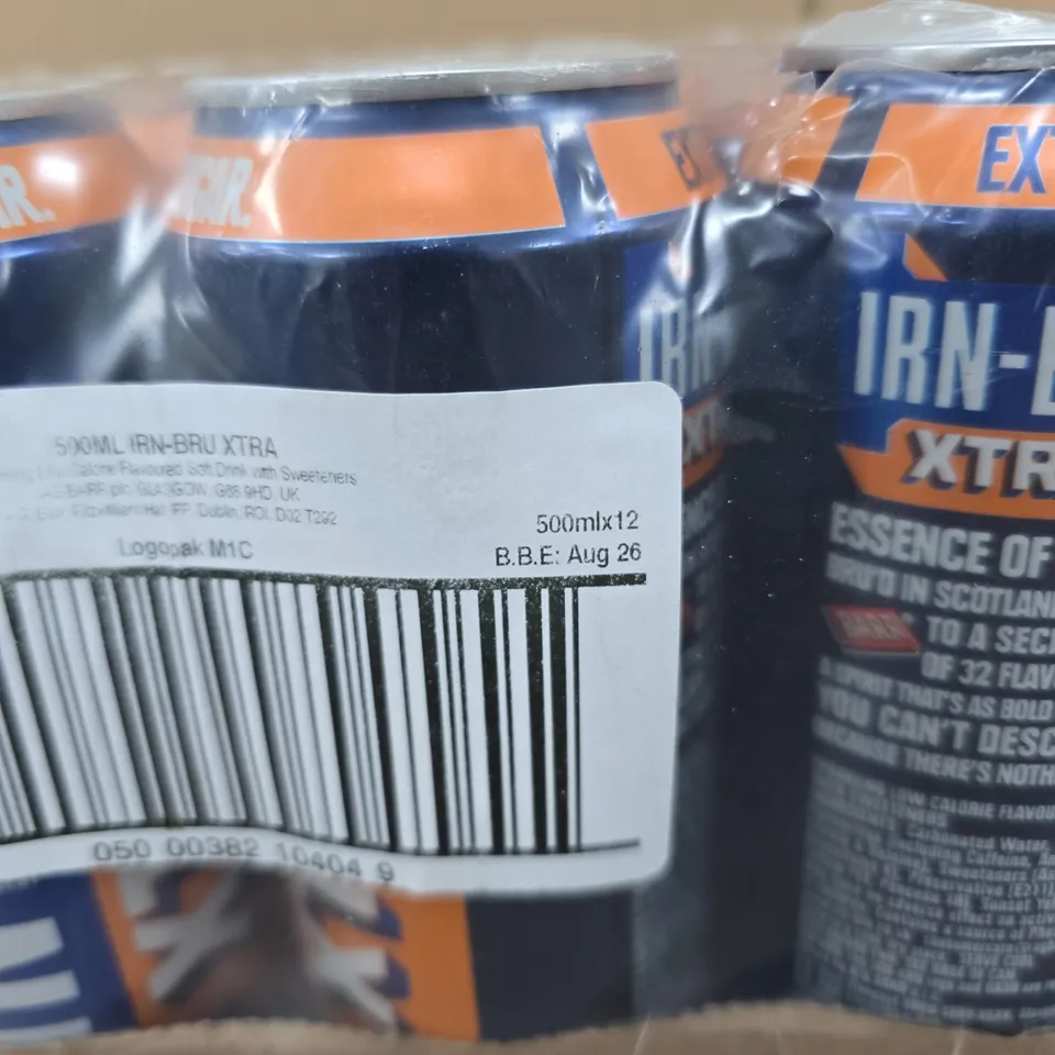 IRN-BRU XTRA 500ML CANS – PACK OF 12