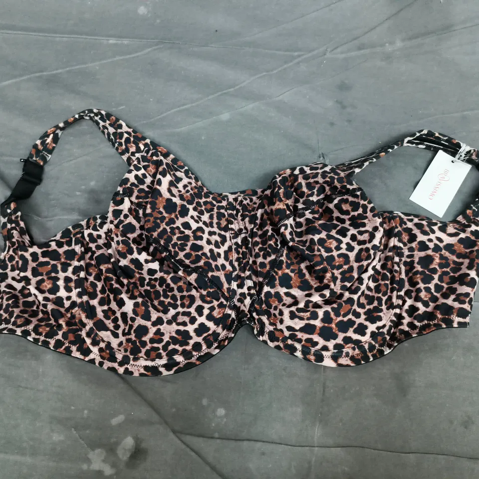 BRAVISSIMO APOLLO HIGH PERFORMANCE BRA IN LEOPARD PRINT - UK 34L