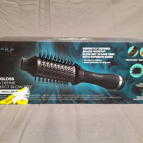 BOXED REVAMP PROGLOSS PRO DEFINE PERFECT BLOW DRY STYLER