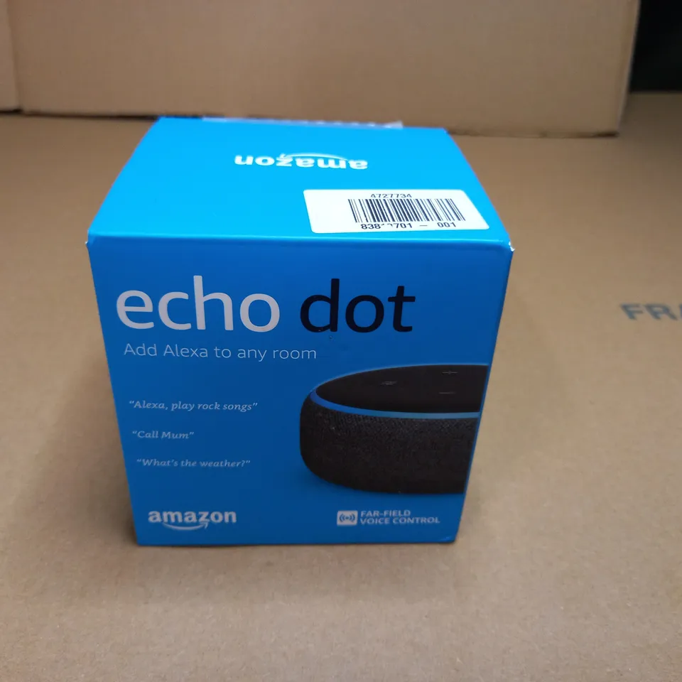 BOXED/SEALED AMAZON ECHO DOT 