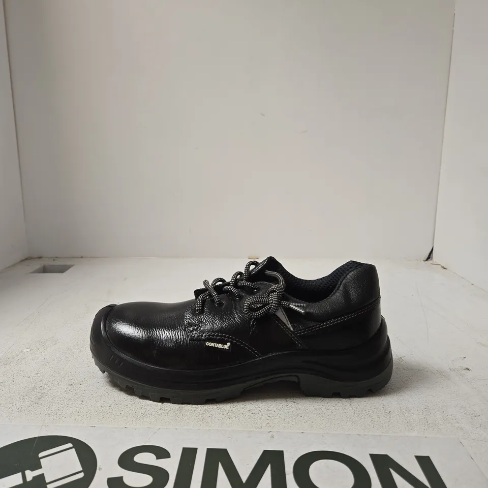 CONTABLUE UK 8 BLACK LEATHER WORK SHOE – REFLECTOR DESIGN-A 1006 (EU 42)