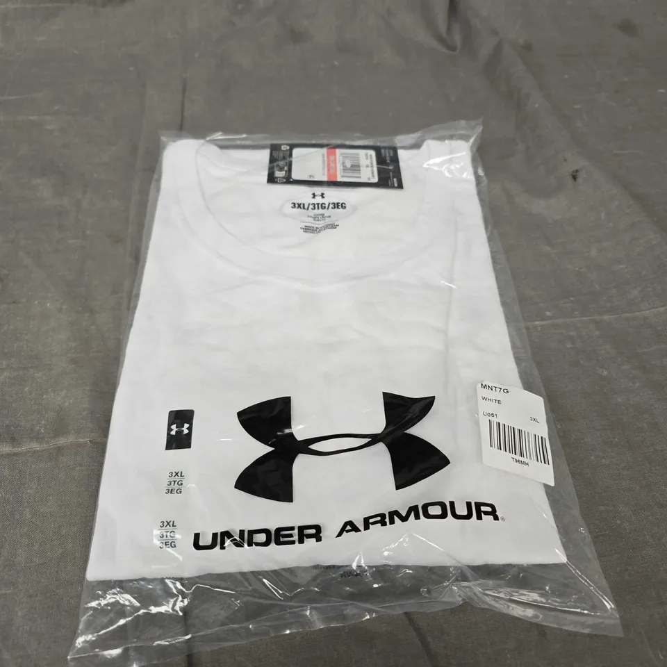 UNDER ARMOUR WHITE TEE SIZE 3XL