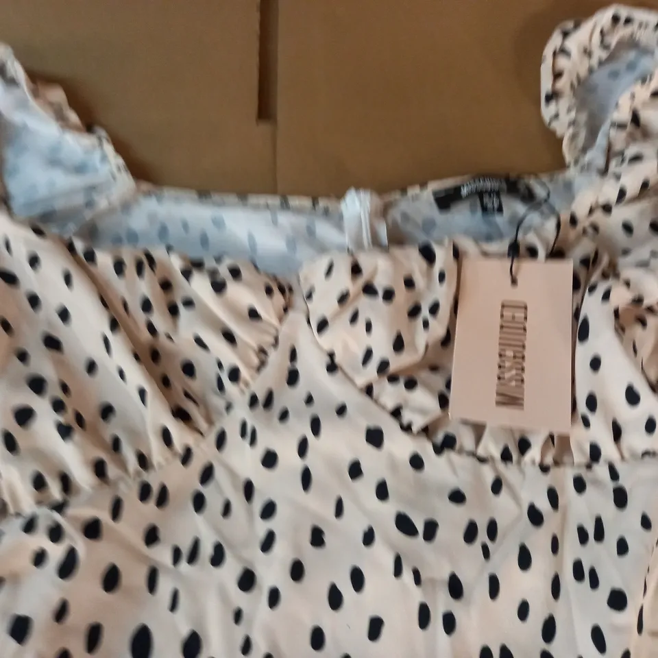 MISSGUIDED MILKMAID MINI DRESS - 12 (M)