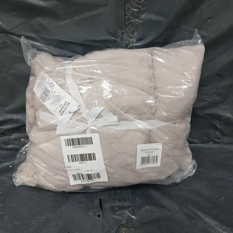 BERGEN FAUX FUR THROW - CREAM