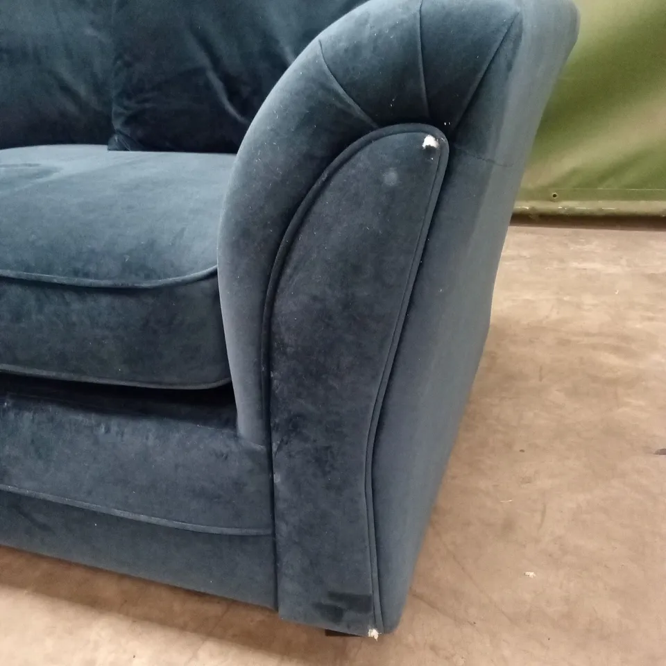 LEILA FABRIC 3 SEATER SOFA - NAVY RRP £649