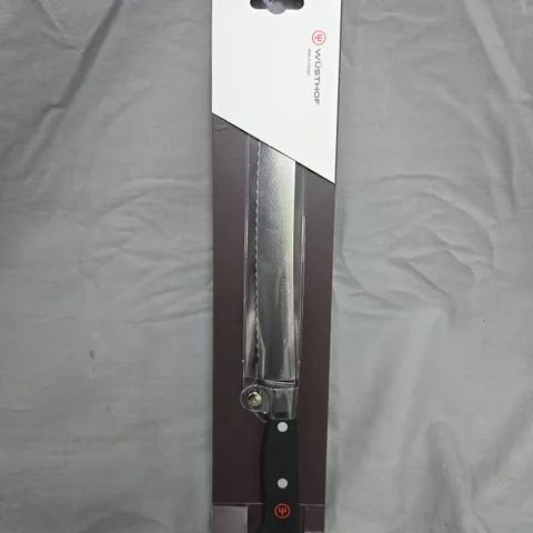 WUSTHOF GOURMET BREAD KNIFE – SERRATED BLADE, BLACK HANDLE
