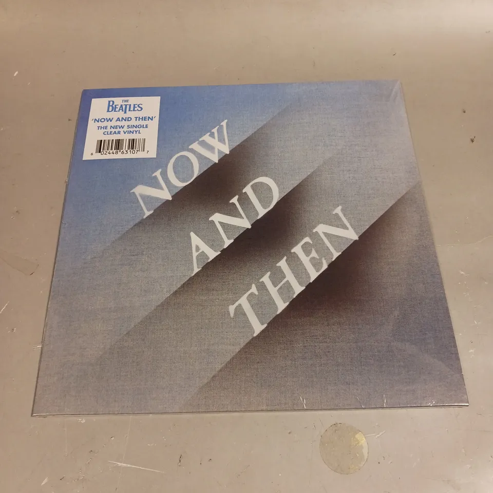 SEALED THE BEATLES NOW AND THEN CLEAR VINYL 