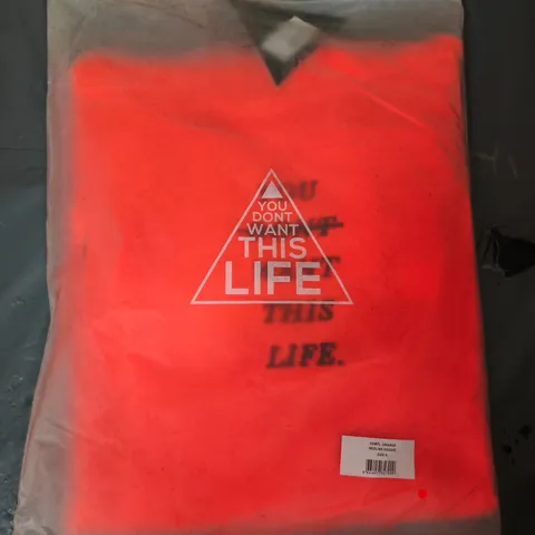 YDWTL ORANGE REDLINE HOODIE β UK SIZE S