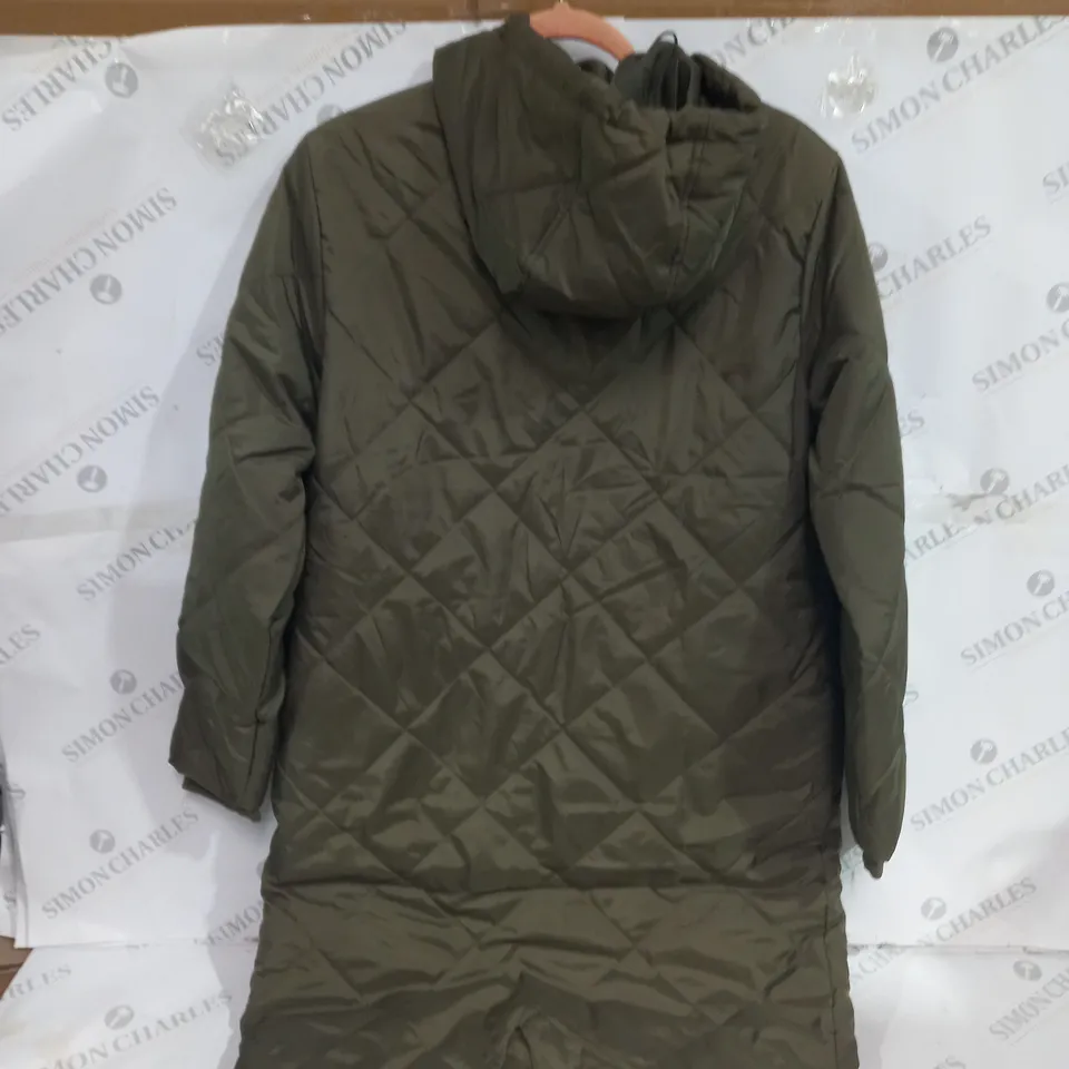 CENTIGRADE GREEN PUFFED COAT SIZE M 100% POLYESTER