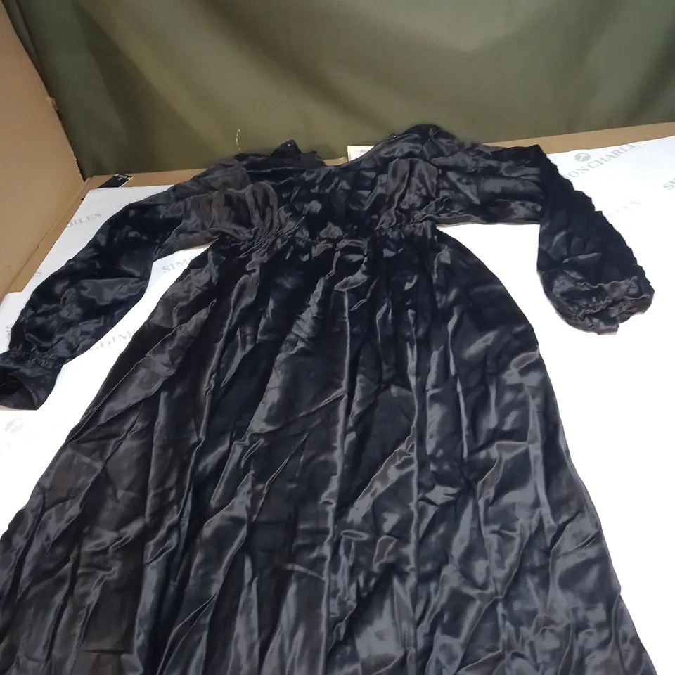 OASIS RACHEL STEVENS SATIN BLOUSON MIDI DRESS SIZE 12