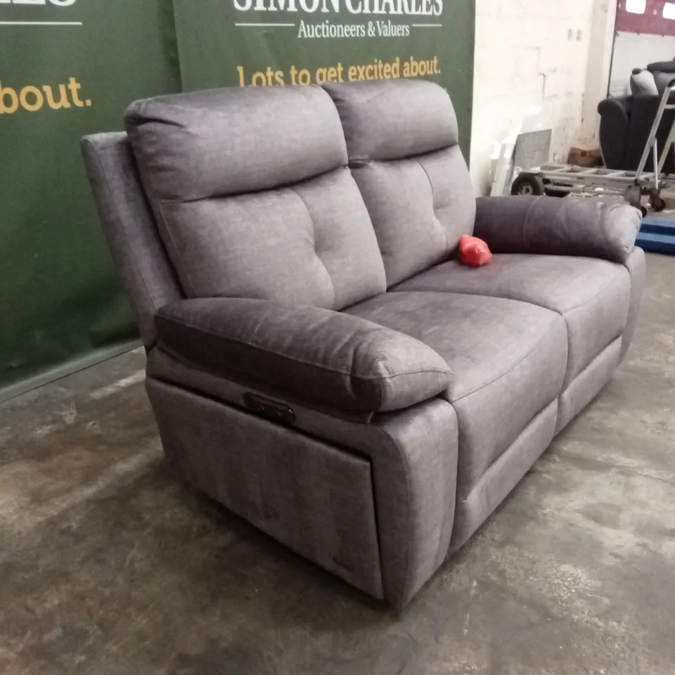 IVANA 2 SEATER FABRIC POWER RECLINER SOFA WITH USB CHARGING AND STORAGE RRP £999
