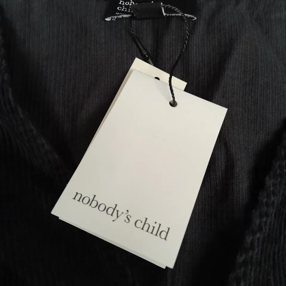 NOBODYS CHILD PETITE PIPER PINNY MINI DRESS IN BLACK - UK 8