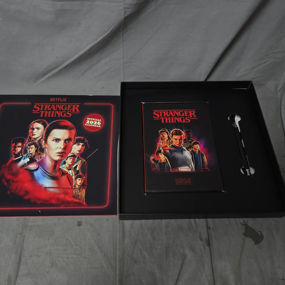 STRANGER THINGS COLLECTOR'S EDITION GIFT SET – 1987 DESIGN, INCLUDES 2026 CALENDAR, DIARY & PEN
