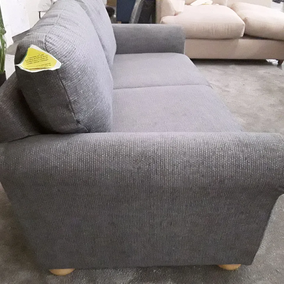 QUALITY DESIGNER 2 SEATER SOFA - GREY FABRIC