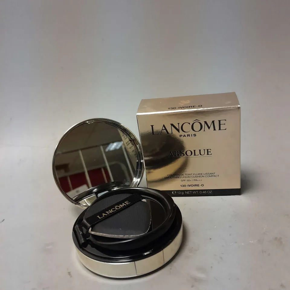 LANCOME ABSOLUE SMOOTHING LIQUID CUSHION COMPACT 13G - 130-IVOIRE-O SPF 50+