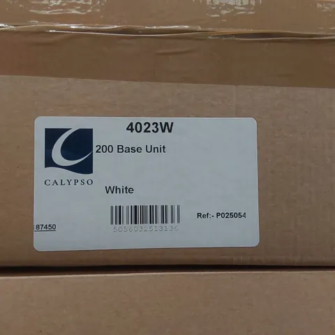 PALLET CONTAINING A LARGE QUANTITY OF BATHROOM FURNITURE PARTS INCLUDING: CALYPSO BASE UNITS, VANITY WALL UNIT CARCASS ECT