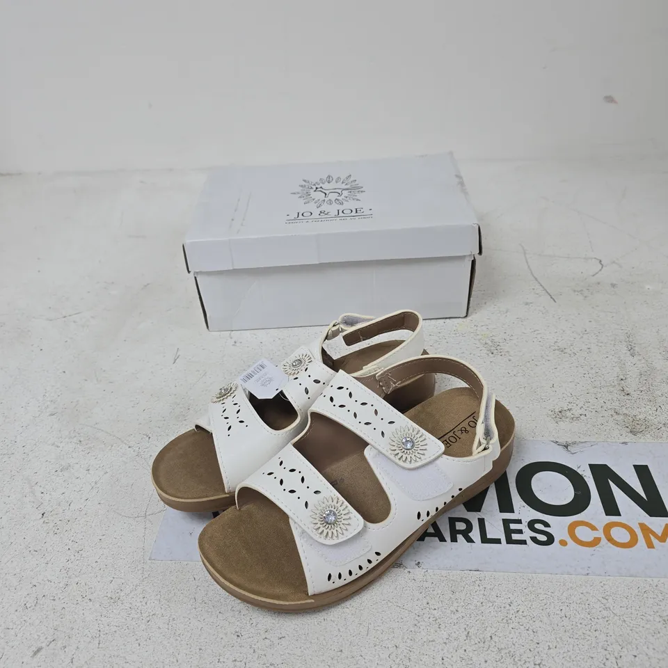 JO & JOE GRENADA SANDALS – WHITE – UK 6 