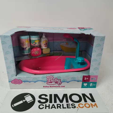 BE MY BABY BABY BATH TIME SET – PINK BATH TUB WITH ACCESSORIES - MISSING BABY