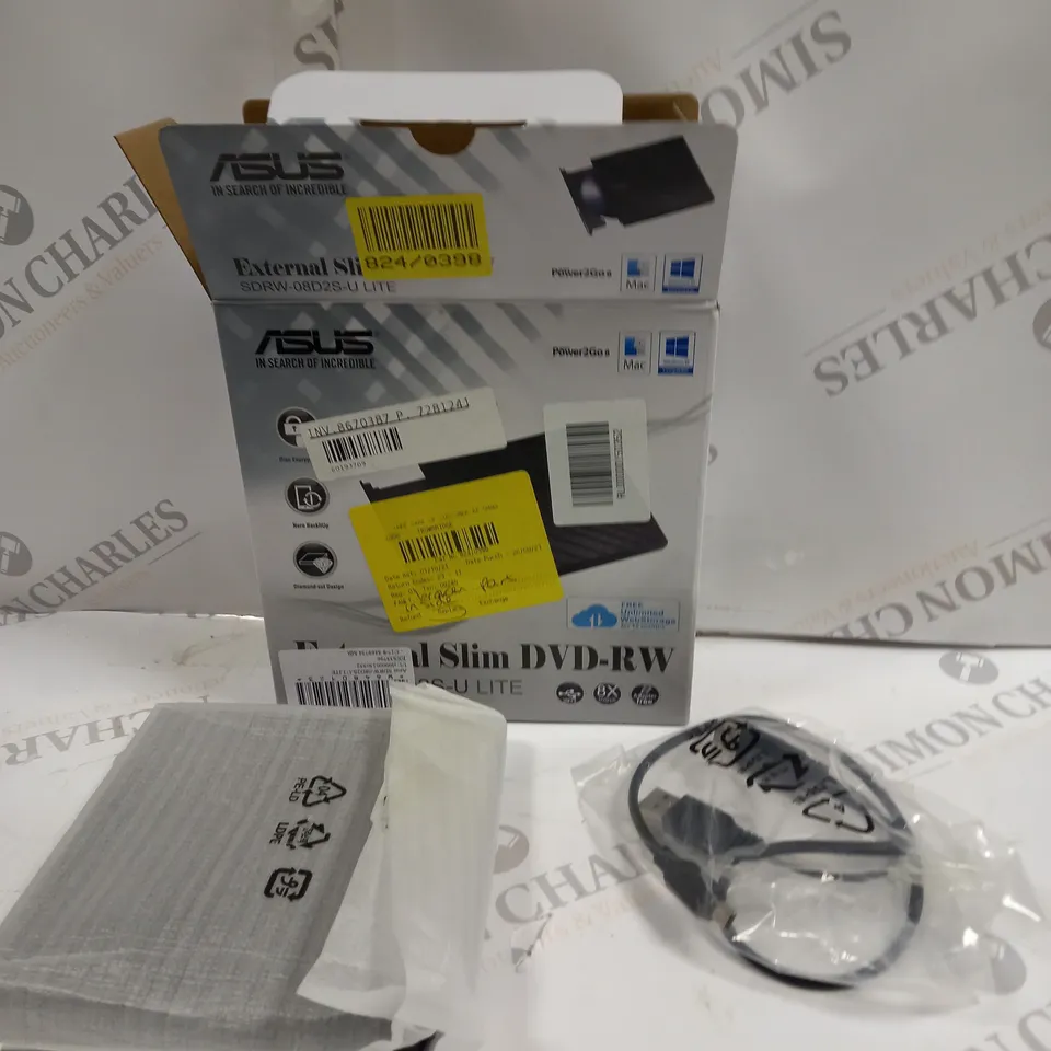ASUS EXTERNAL SLIM DVD-RW SDRW-08D2S-U LITE 