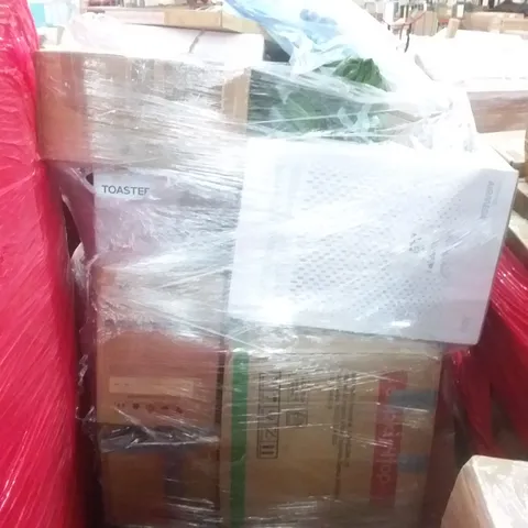 PALLET OF ASSORTED ITEMS INCLUDING COWAY AIRMEGA, YOLAFE SQUARE FOLDABLE PLANT STAND, SOLROYAL SHADE SAIL, EONBON BREAD MAKER, FIMEI TOASTER, POOL NET