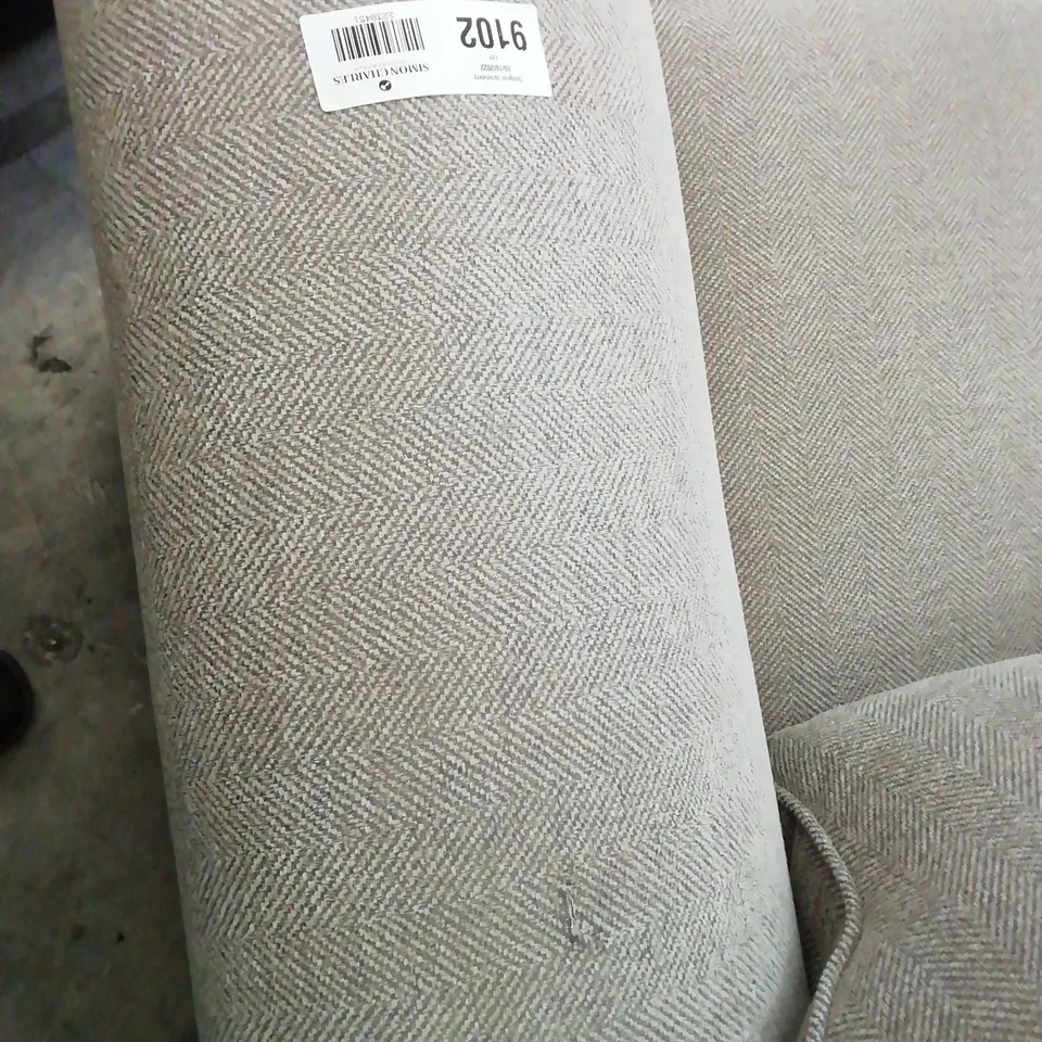 DESIGNER SOFOLOGY ASHFORD BEIGE FABRIC TWO SEATER SOFA 