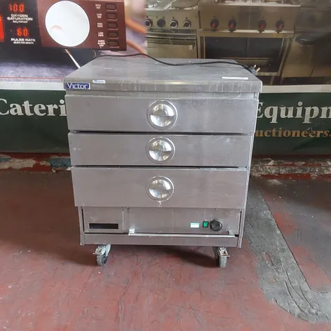 VICTOR COMMERCIAL 3 DRAWER PERI PERI WARMER CABINET