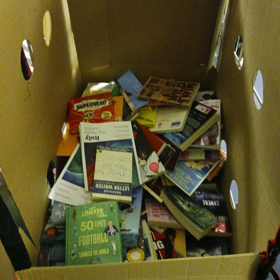 CAGE OF APPROXIMATELY 200 ASSORTED BOOKS FROM VARIOUS AUTHORS - COLLECTION ONLY 