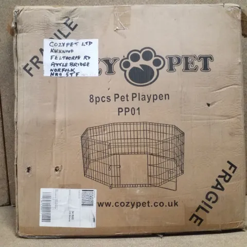 BOXED COZY PET 8PCS PET PLAYPEN