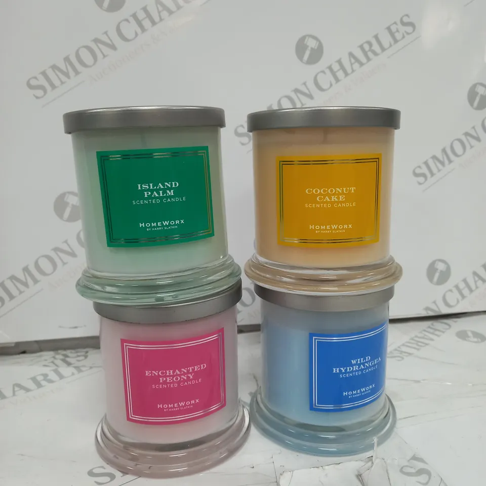 HOMEWORX BY HARRY SLATKIN SET - BOX OF 4 CANDLES,