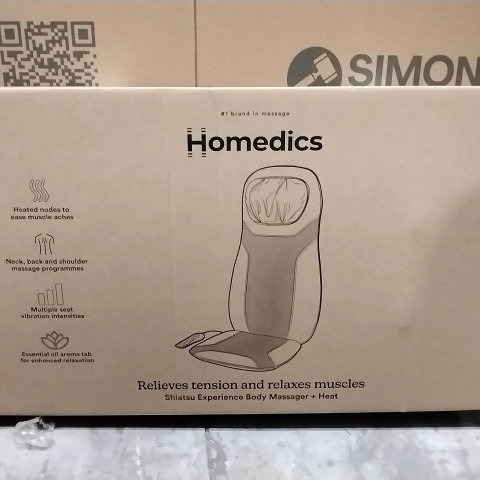 BOXED HOMEDICS SHIATSU EXPERIENCE BODY MASSAGER + HEAG - SBM-75H-GB