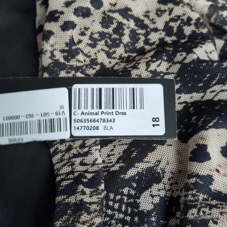 ROMAN CURVE WOMEN’S ANIMAL PRINT KIMONO-STYLE WRAP GARMENT