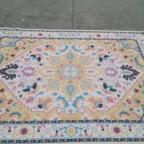 QUALITY DESIGNER AREA RUG - APPROXIMATELY 280CM X 200CM - MULTICOLOURED 