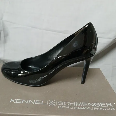 KENNEL & SCHMENGER BLACK PATENT ALBA HIGH HEEL SHOES β UK 5.5