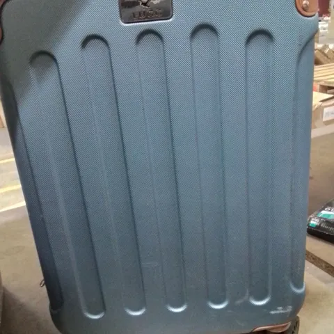 UNBOXED KEPLIN LUGG TRAVEL SUITCASE WITH WHEELS SECURE LOCK SYSTEM BLUE COLOUR 