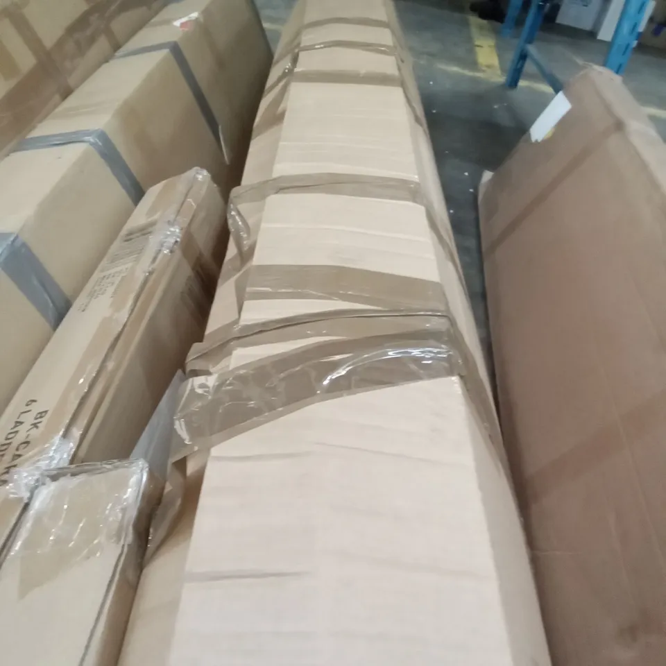 BOXED AGARITA TV STAND FOR TVS UP TO 78" - GLOSSY WHITE