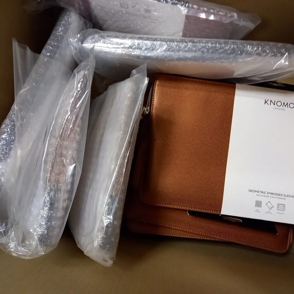 APPROXIMATELY 13 BRAND NEW KNOMO GEOMETRIC EMBOSSED SLEEVE IN COPPER FOR MACBOOK TWELVE INCH AND ULTRABOOKS   