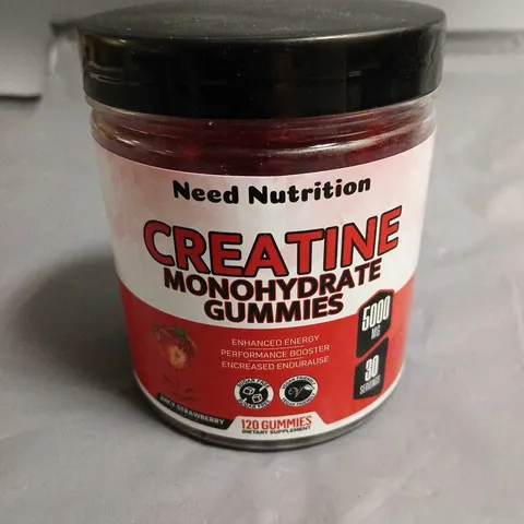 NEED NUTRITION CREATINE MONOHYDRATE GUMMIES - 120 GUMMIES 